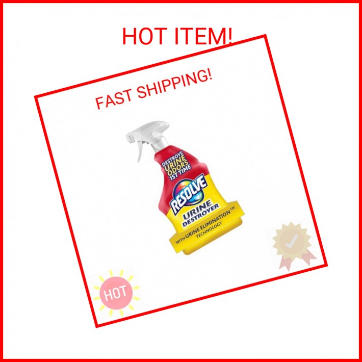 Resolve Urine Destroyer Spray – Pet Stain and Odor Remover, Carpet Cleaner Solut