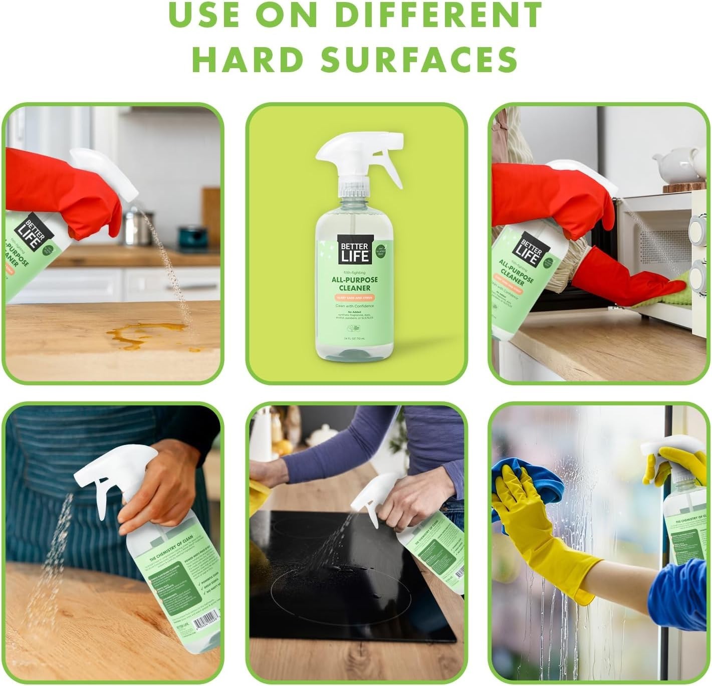 Clary Sage & Citrus Multi-Surface Cleaner – 24oz Household Spray, Eco-Friendly