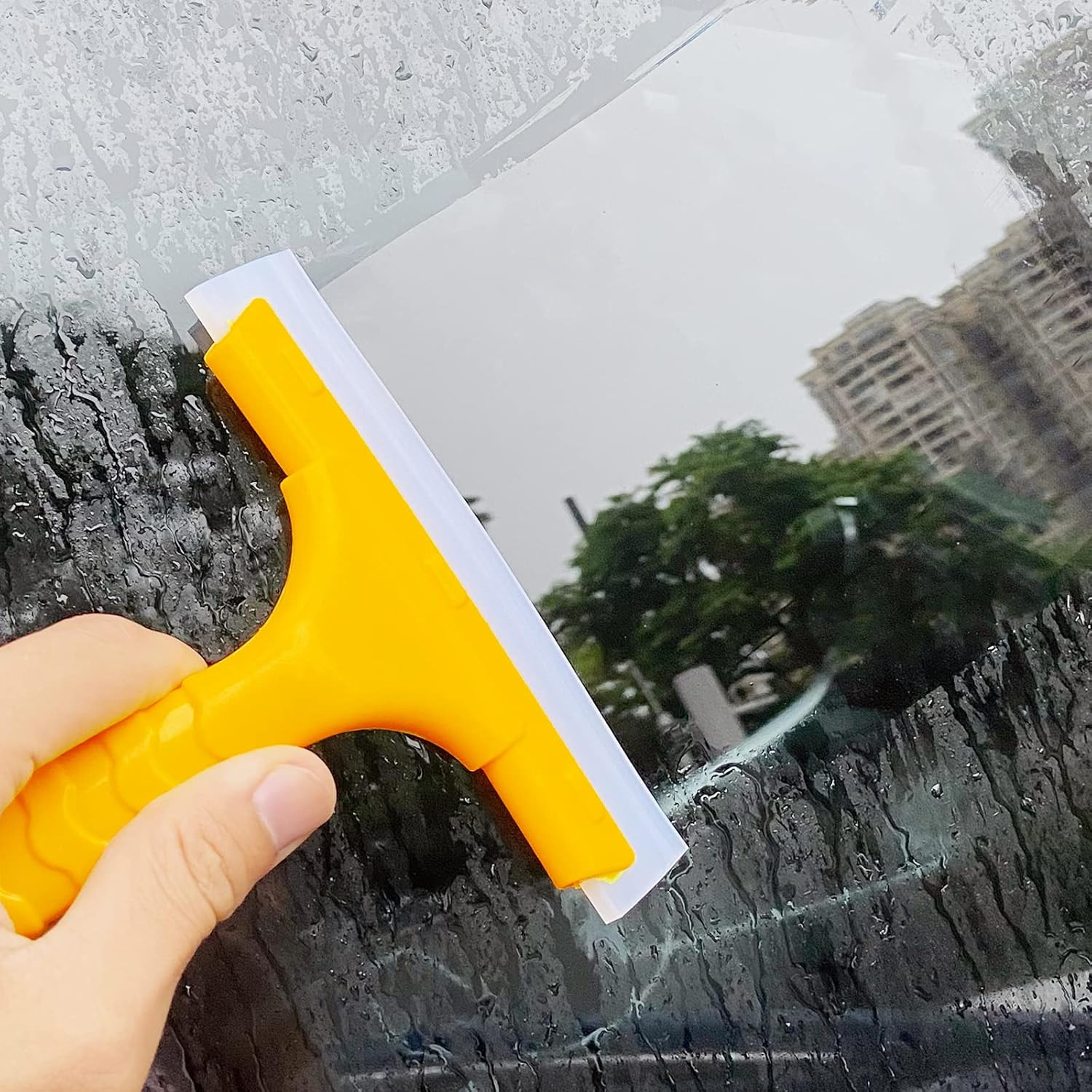 Silicone Blade Small Squeegee, Shower Glass Squeegee, Window Tint, for Window, B