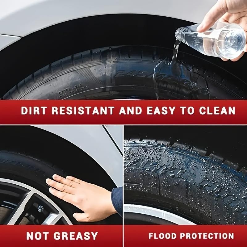 Car Tire Wax Restorer, Back to Black Gloss, Crystal Clear Shine Polish