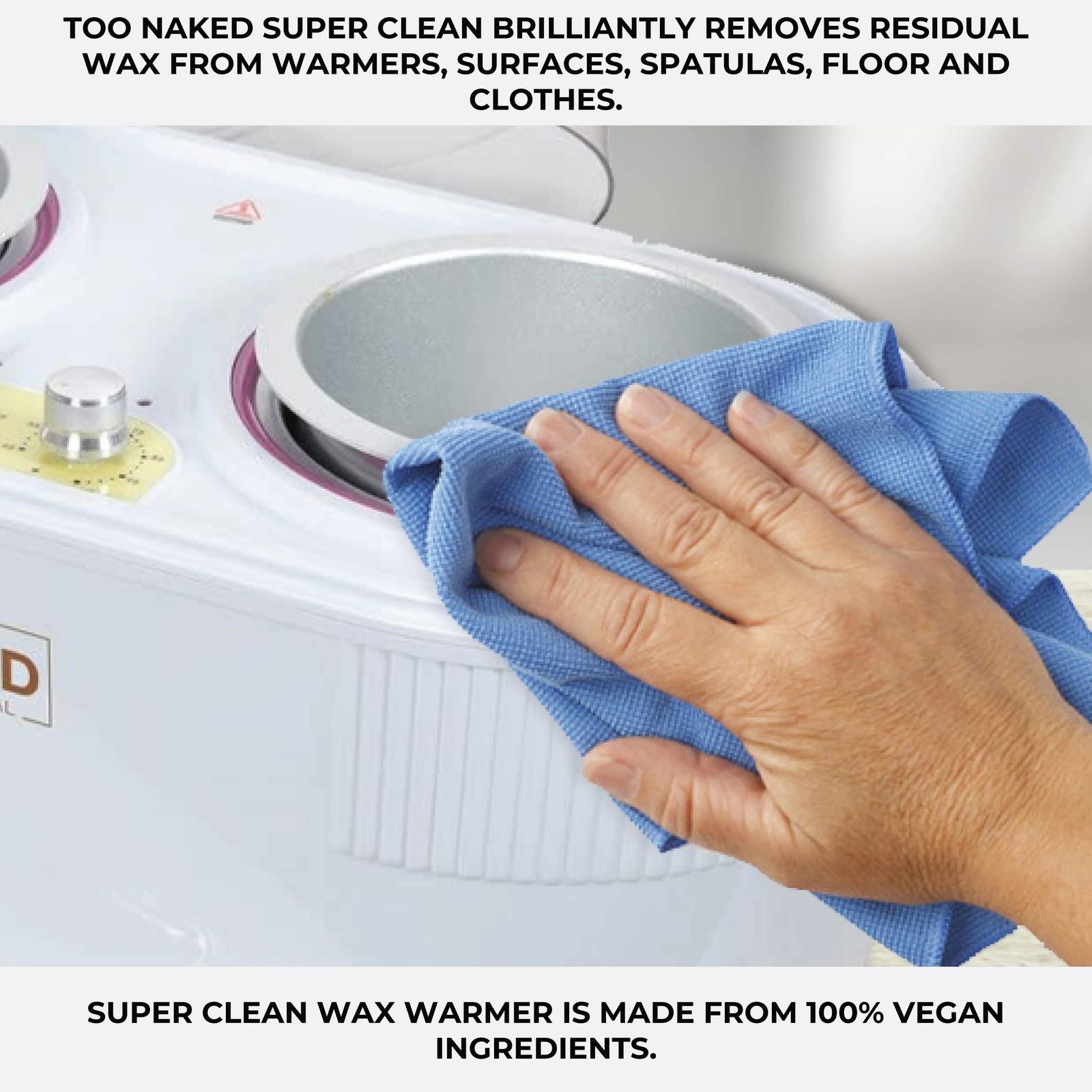 Super Clean Wax Warmer Cleaner, Wax Surface Cleaner, 100% Vegan, 16.9 oz.