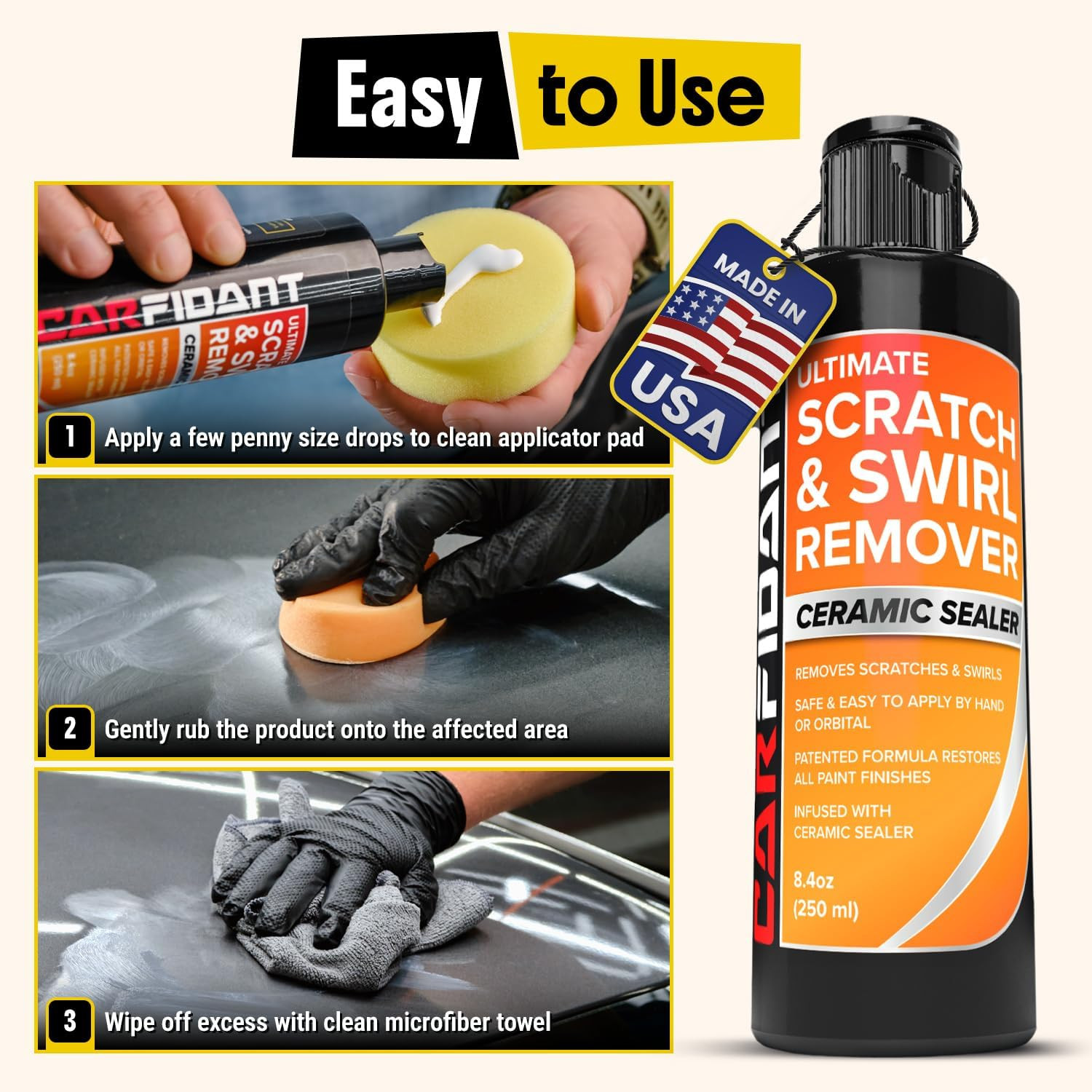 Scratch & Swirl Remover – Polishing, Rubbing & Buffing Compound for Car Paint Re