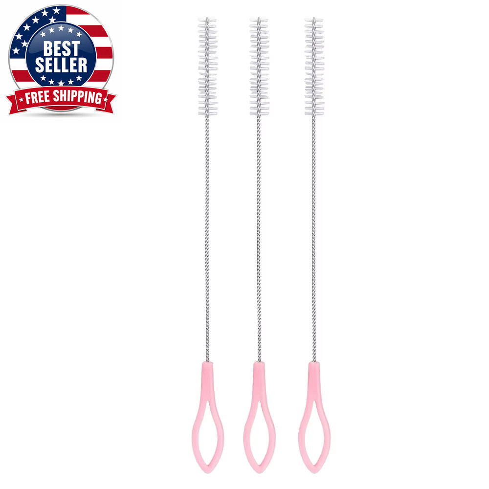 Nylon Stainless Steel Straw Brushes Drinking Straw Cleaning Extra Pipe Straw Cle