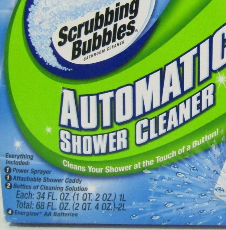 Scrubbing Bubbles Automatic Shower Cleaner Kit with 2-34 oz Refill Bottle