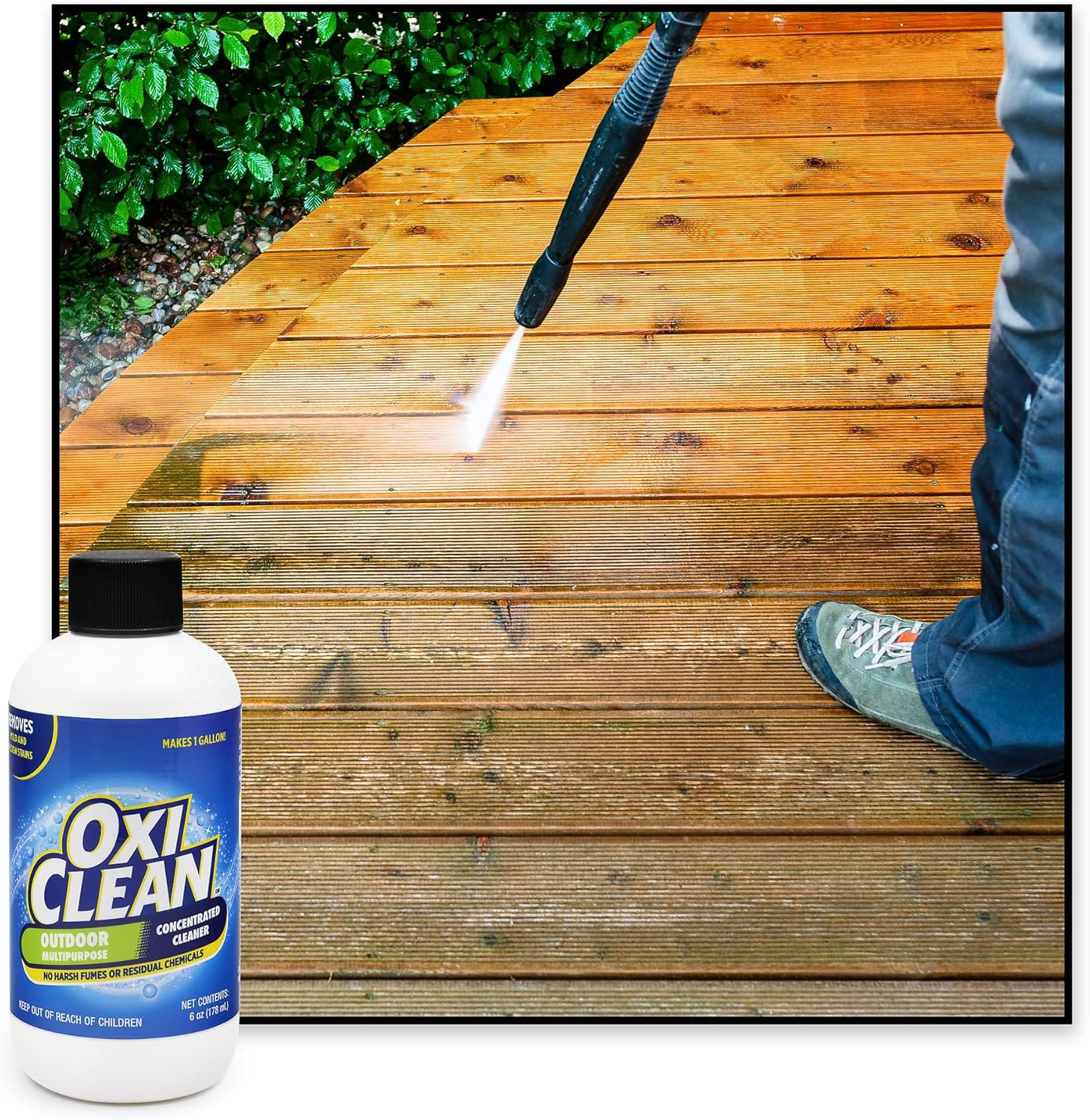 – Outdoor Multipurpose Super Concentrated Cleaner – Makes 2 Gallons – Stain Remo