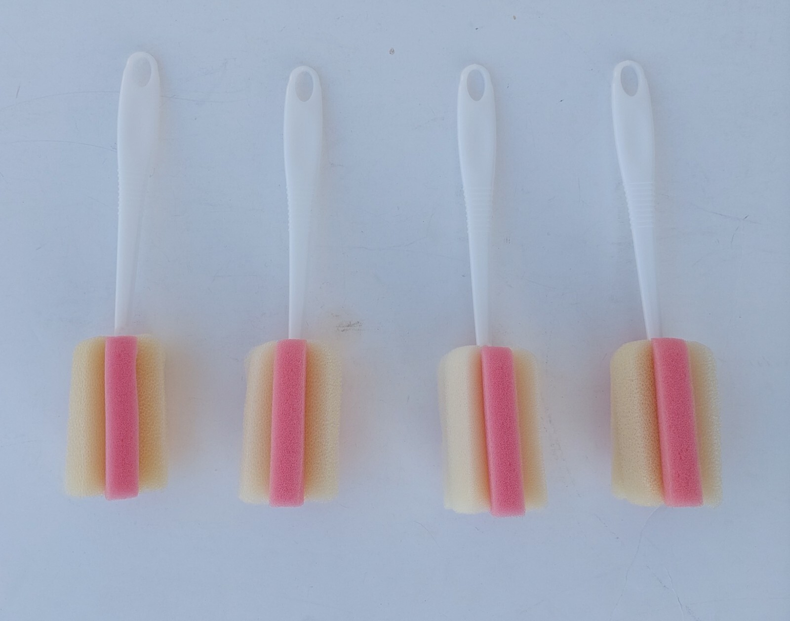 NEW 4 Pcs Kitchen Foam Bottle Brush for Cups, Drinking Glasses, FIFO Bottles