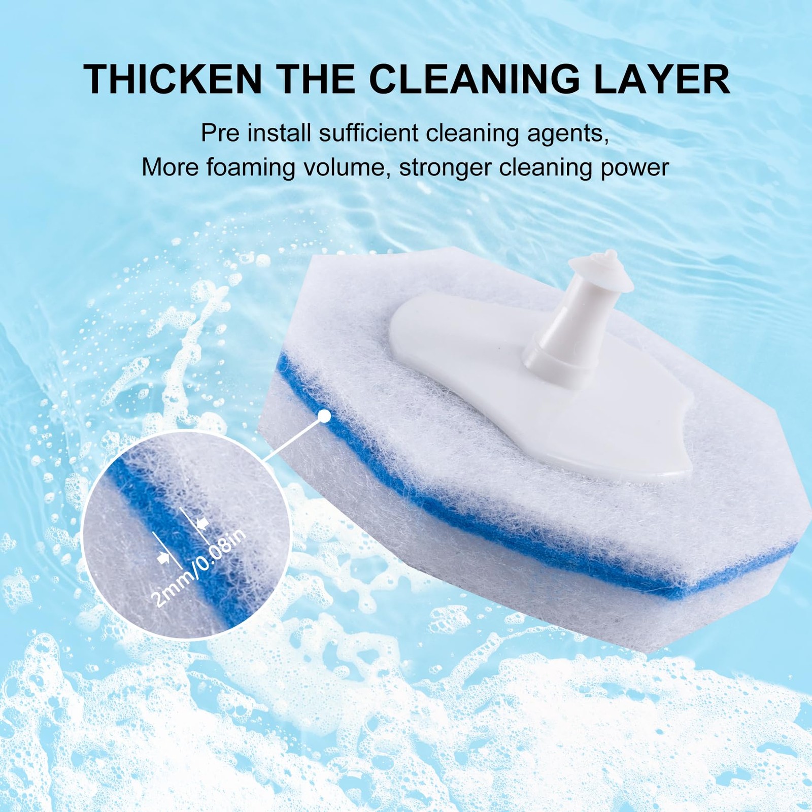 Upgraded 30pcs Wand Refills fits Clorox Wand, Thickened Cleaning Layer, Won’t…