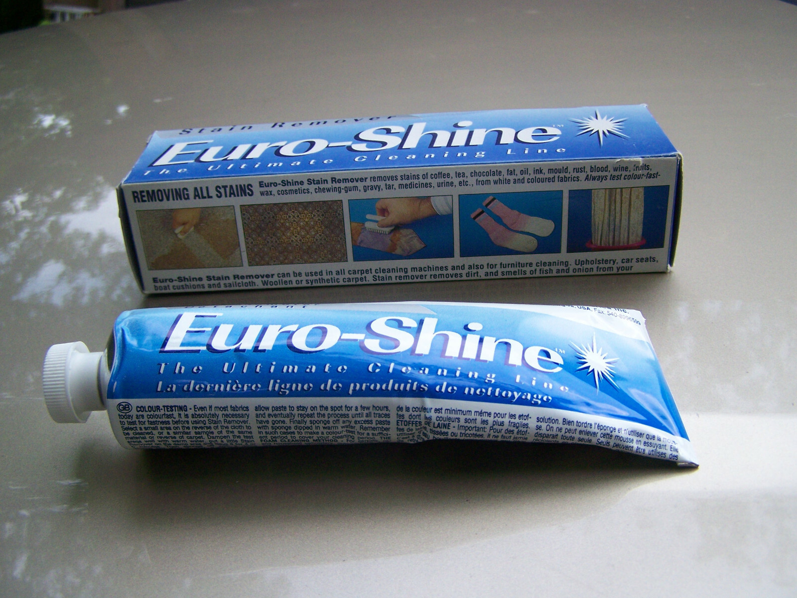 Euro-Shine Stain Remover – Fabric & Carpet Ultimate Cleaning Line – 5.4 Oz. Tube