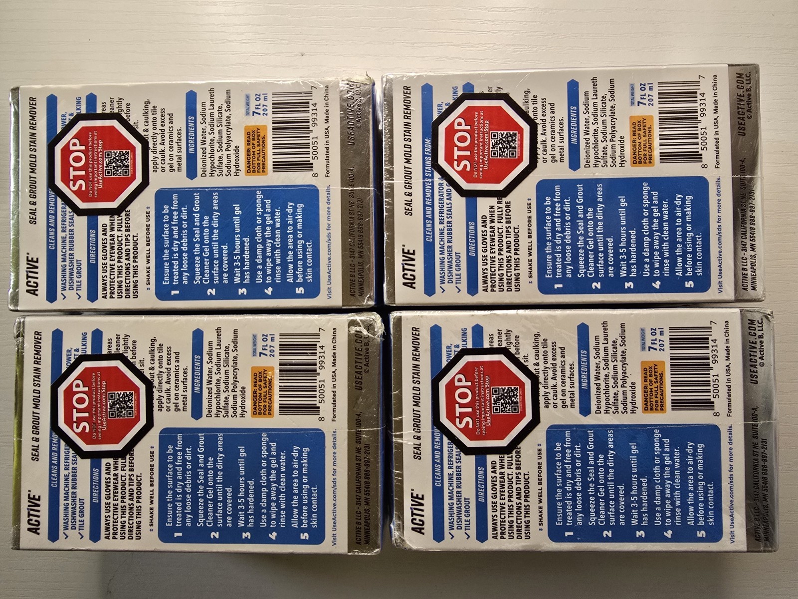Active Pack Of 4 Mold Stain Remover Gel Heavy Duty Cleaner