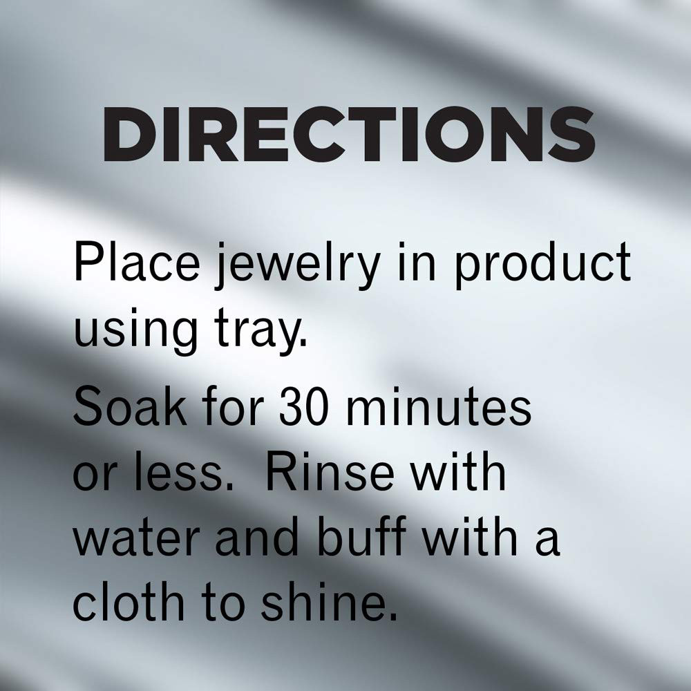 Jewelry Cleaner Liquid Restores Shine & Brilliance Gold Diamond Platinum Stones