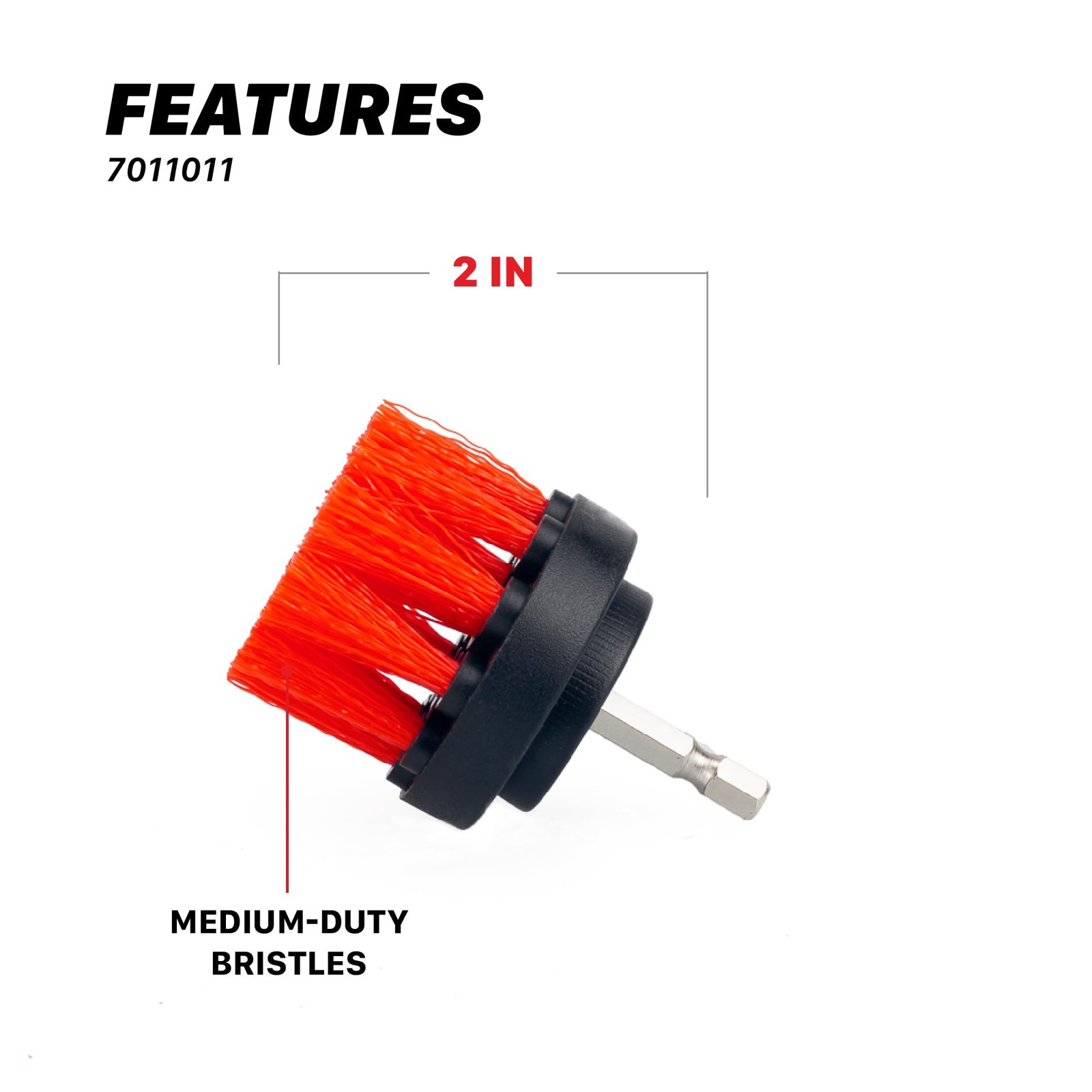 2″ Universal M8 Medium-Duty Upholstery & Carpet Drill Brush – Power Scrubber …