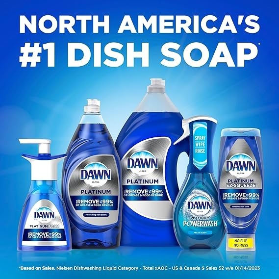 Dawn Dishwashing Soap Foam, Refill, Fresh Rapids Scent, 30.9 Fl oz
