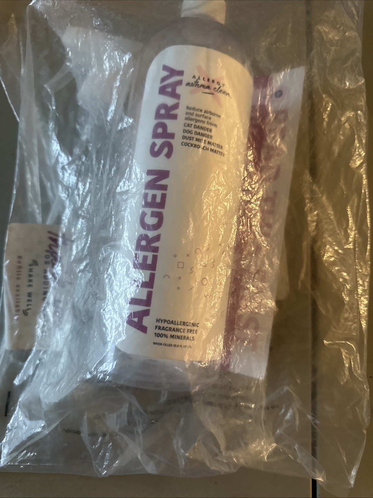 Allergen Spray for Air Surface Control for Pets Dust Allergies New!