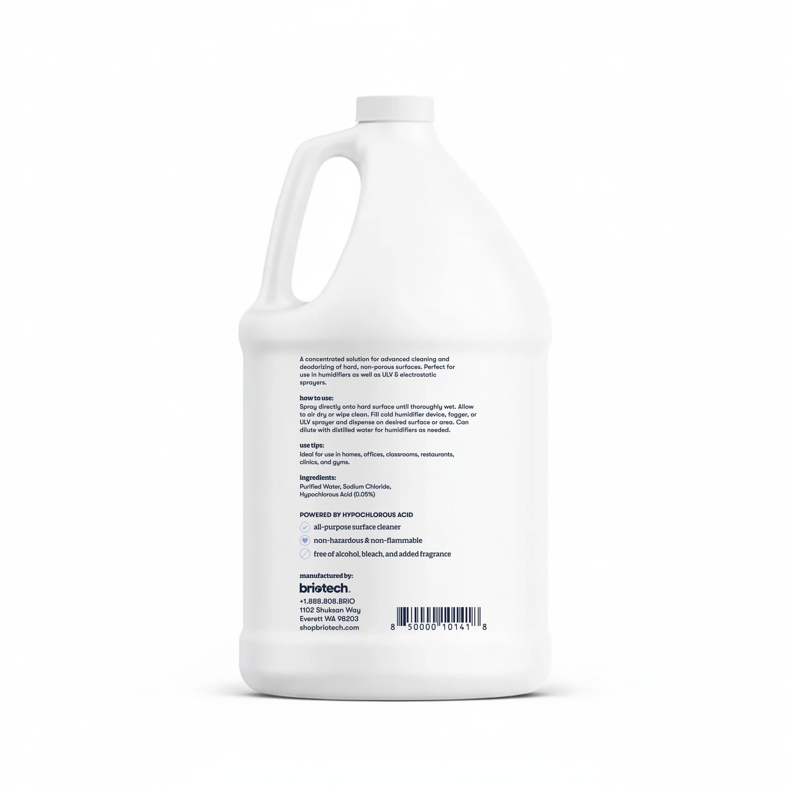 Extra Strength HOCl Cleaner, 500 PPM Hypochlorous Acid Concentrate, ULV Fogge…