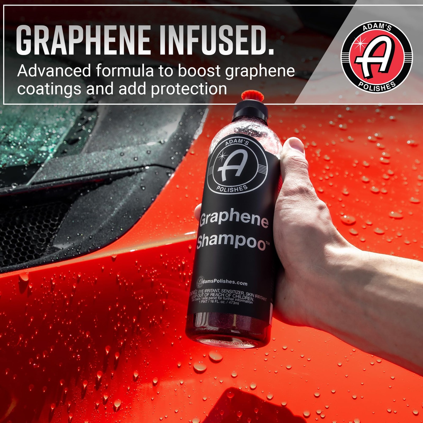 Hes Graphene Shampoo 16oz Ceramic Coating Infused Car Wash Soap Powerful Cleaner