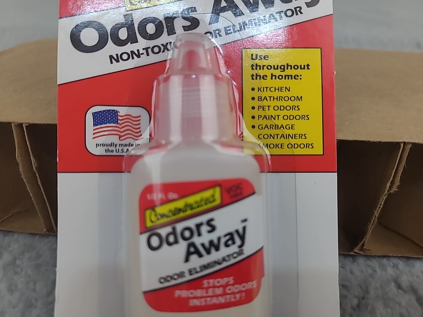 1x Odors Away Dropper Concentrated Odor Eliminator/Neutralizer 1/2 fl oz