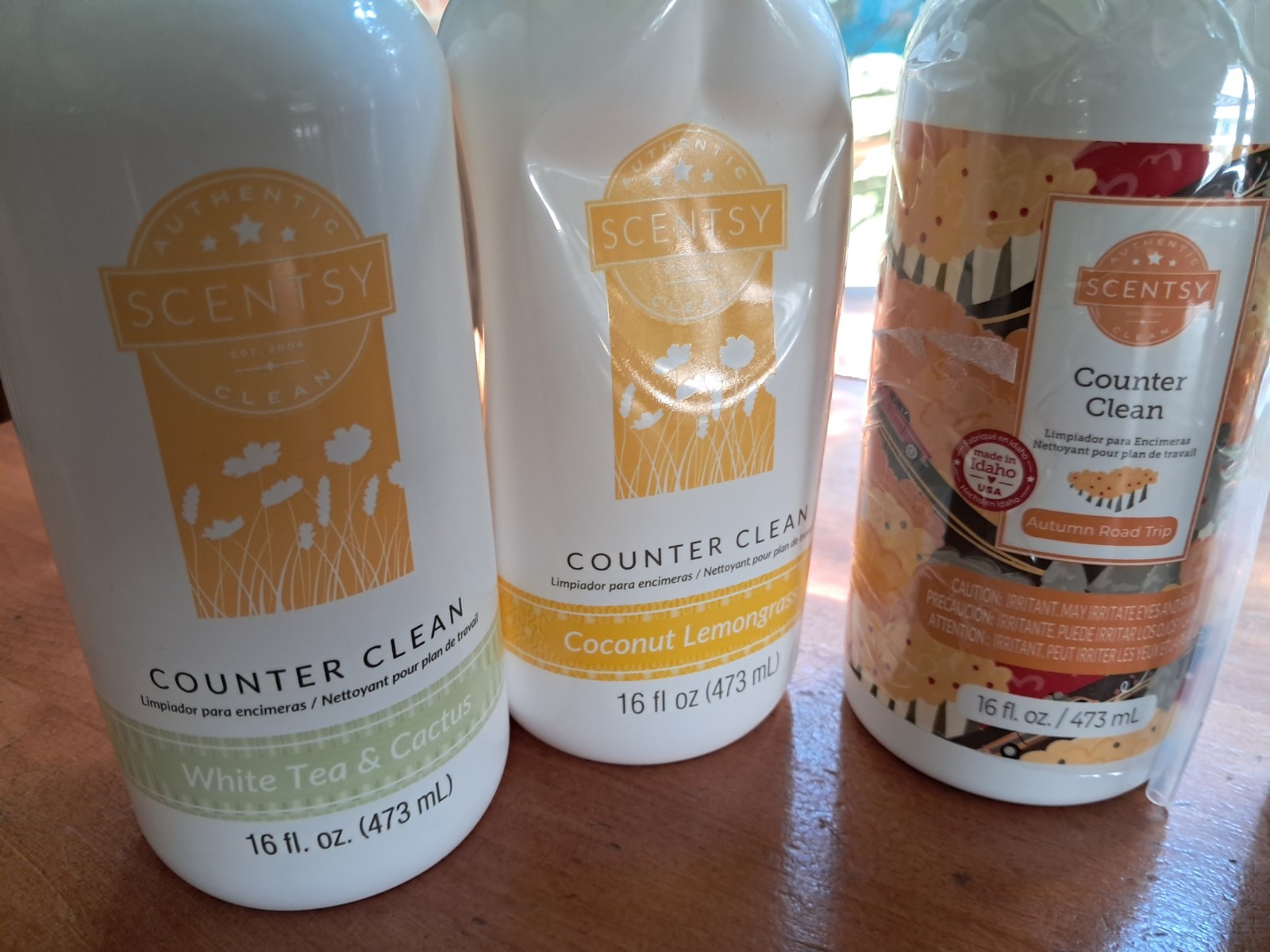 Sealed Scentsy Counter Cleanx4 Lemongrass 16 Fl Oz Cactus Apple + 1 Hand Soap