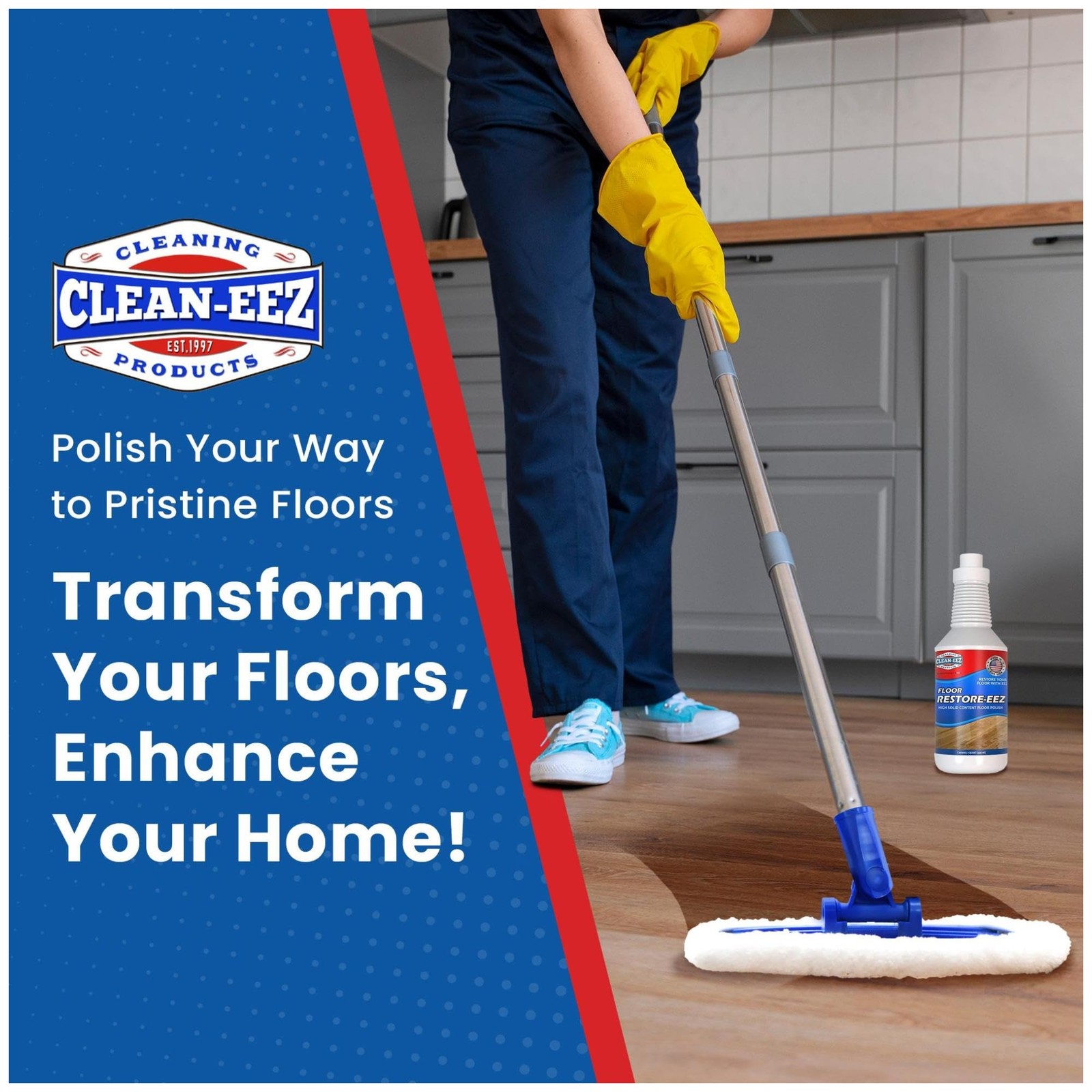 Clean-eez Ultimate Floor Restorer & Polish – Revitalize, 32 Fl Oz (Pack of 1)