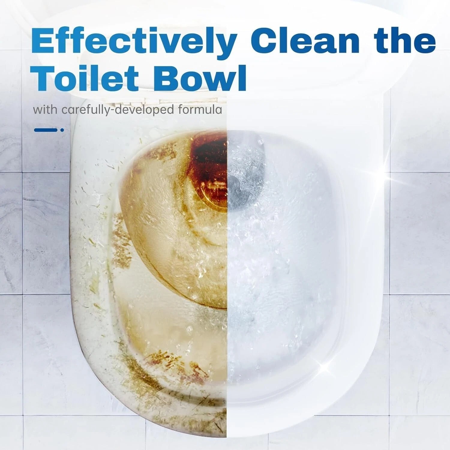 Vacplus Toilet Bowl Cleaner Tablets 12 PACK, Automatic Toilet Bowl Cleaners