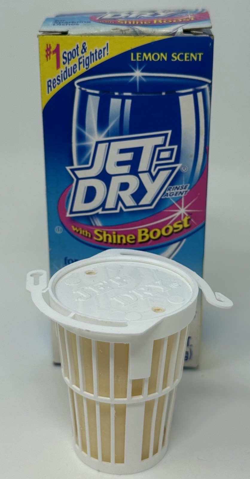 Jet Dry Rinse Agent Shine Boost Lemon Scent Dishwasher 2004 – ONLY ONE BASKET