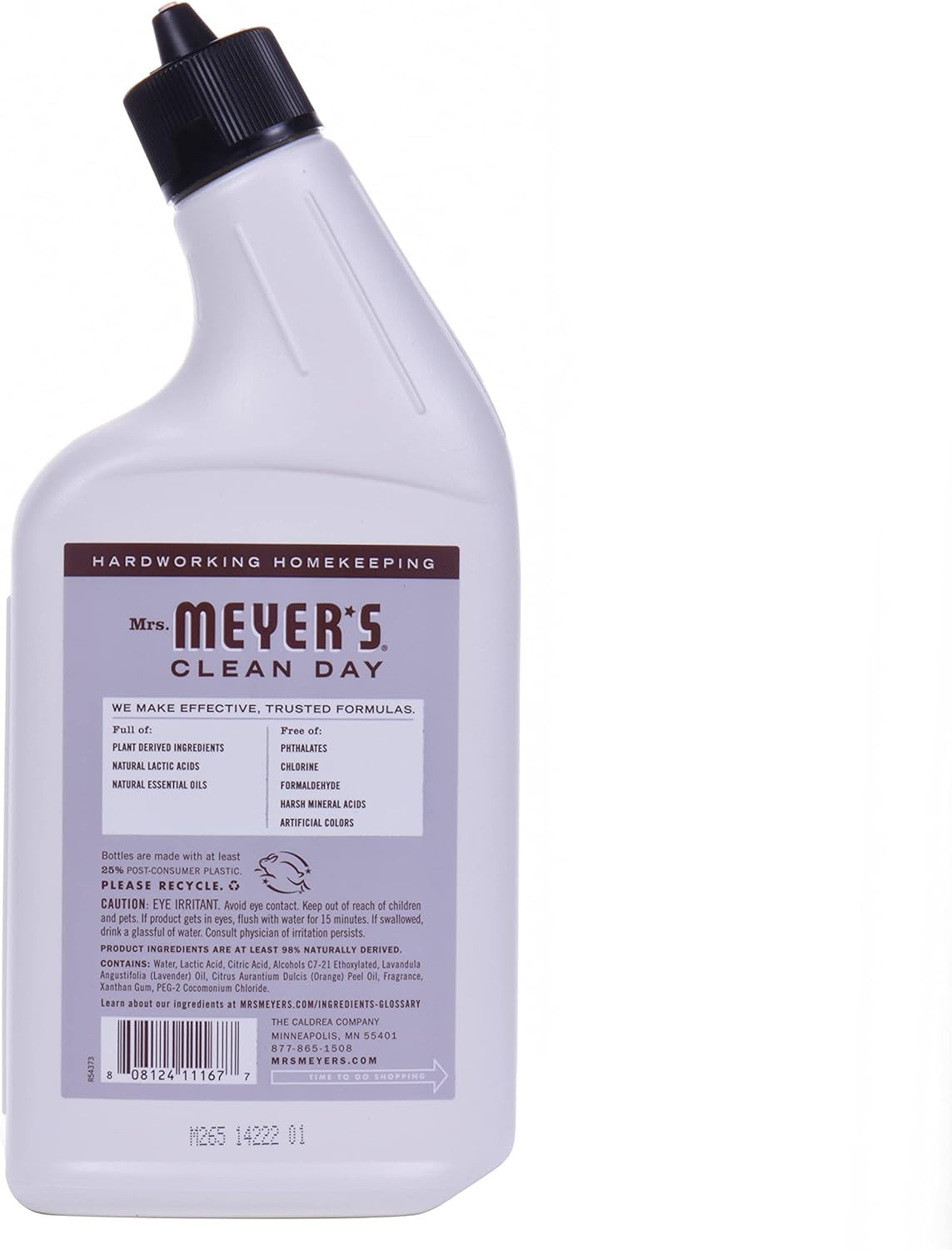 Mrs. Meyer’s Clean Day Liquid Toilet Bowl Cleaner, Stain Removing, Lavender 24oz