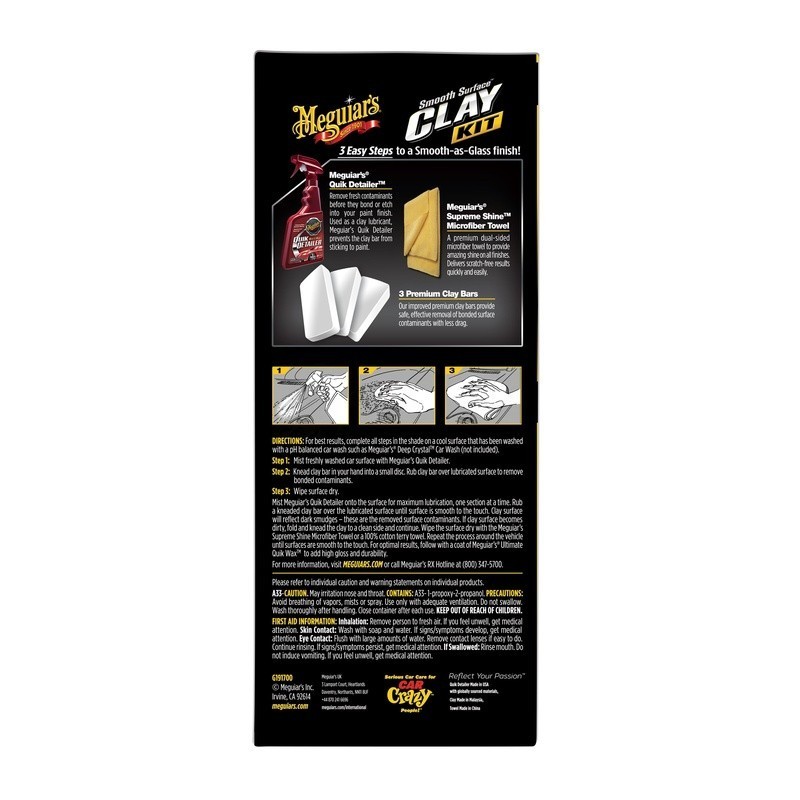 Smooth Surface Clay Kit Car Detailing Clay Bar Non Abrasive Cleaner Waxing Tool