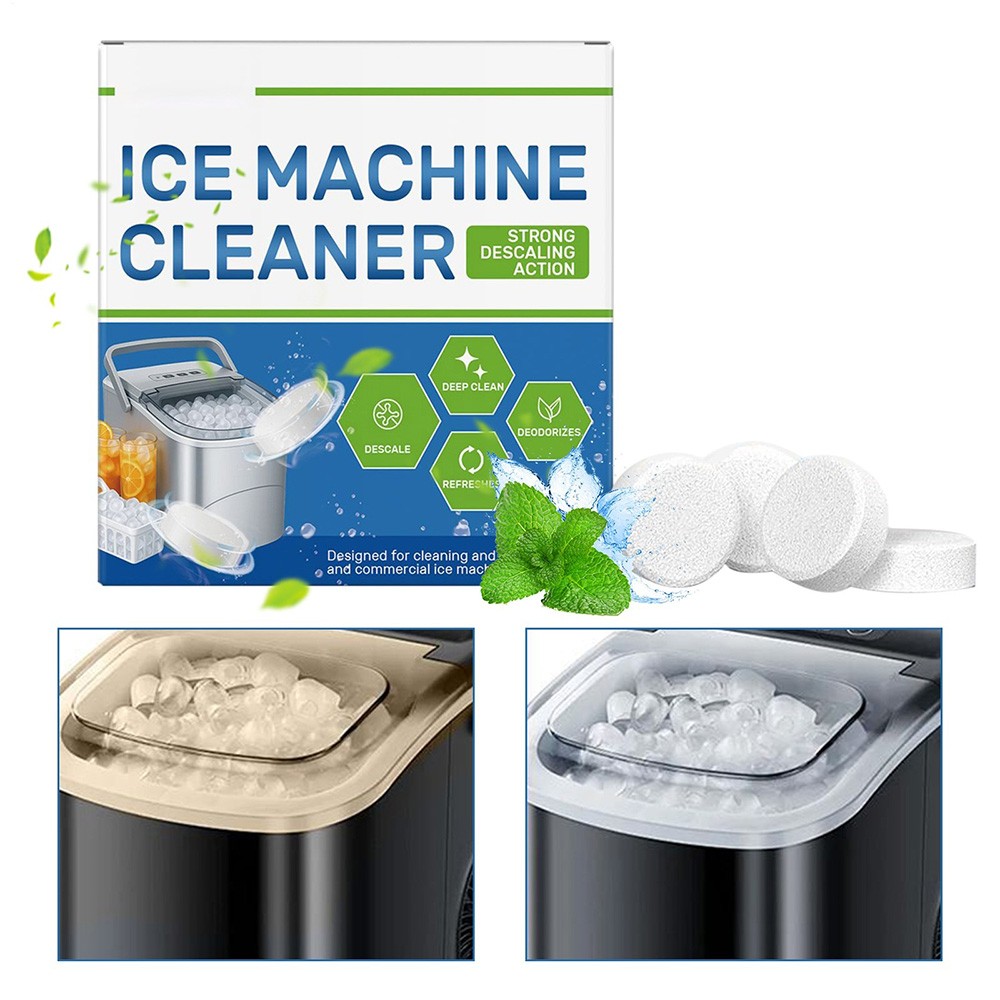 Ice Machine Cleaner Maker Descaler 12PCS Clean Tablets Gentle Cleaning&Descaling