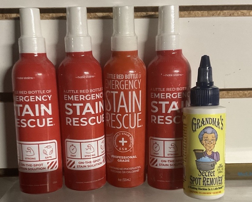 Emergency Stain Rescue & Grandmas Secret Spot Remover Spray 4 Oz Lot Of 5 New