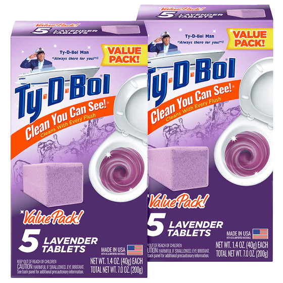Bleach-Free Toilet Bowl Cleaner Tablets Unscented 1.4 oz 10 Pack