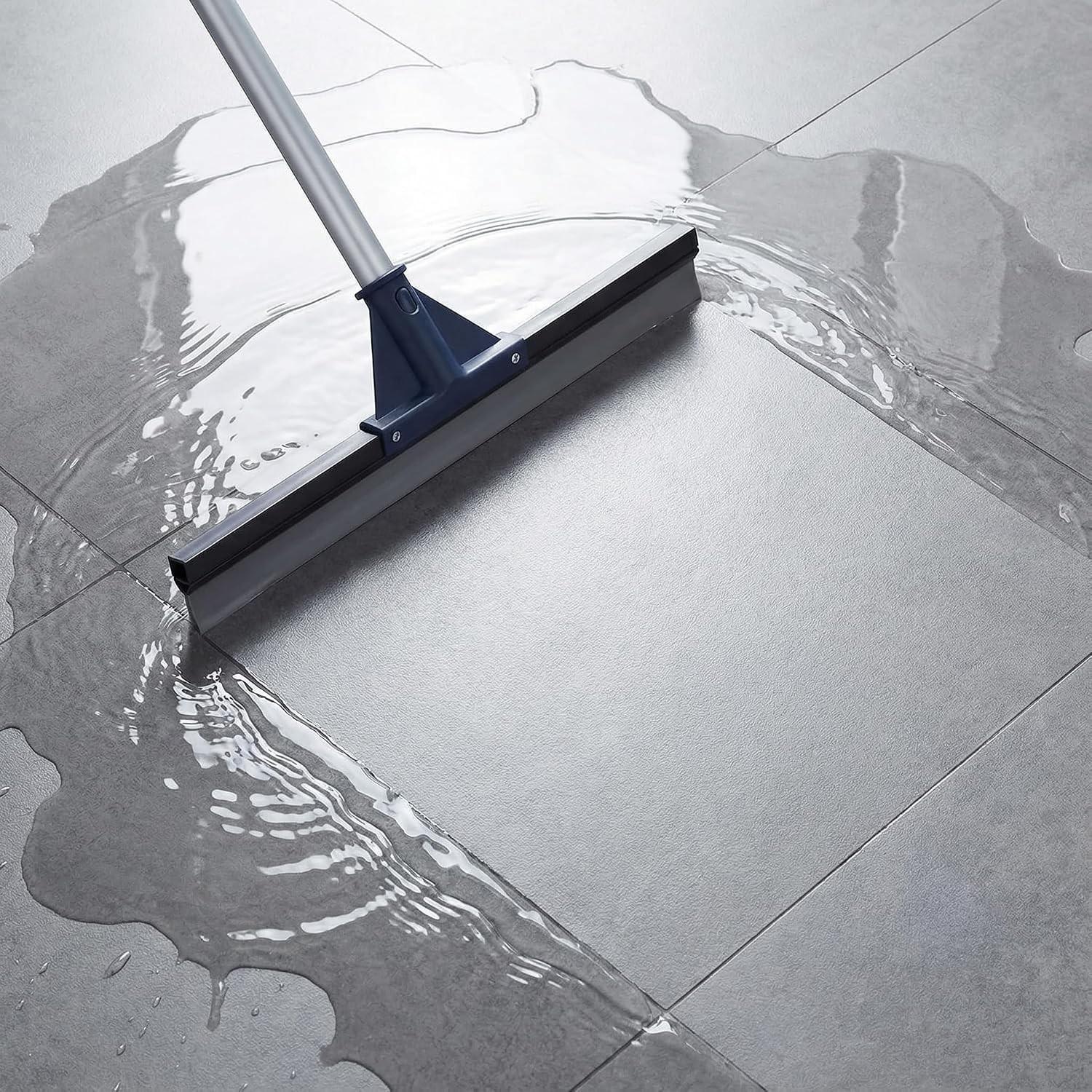 Floor Squeegee for Concrete Floor, 17.5″ Heavy Duty Squeegee Broom for Floor,