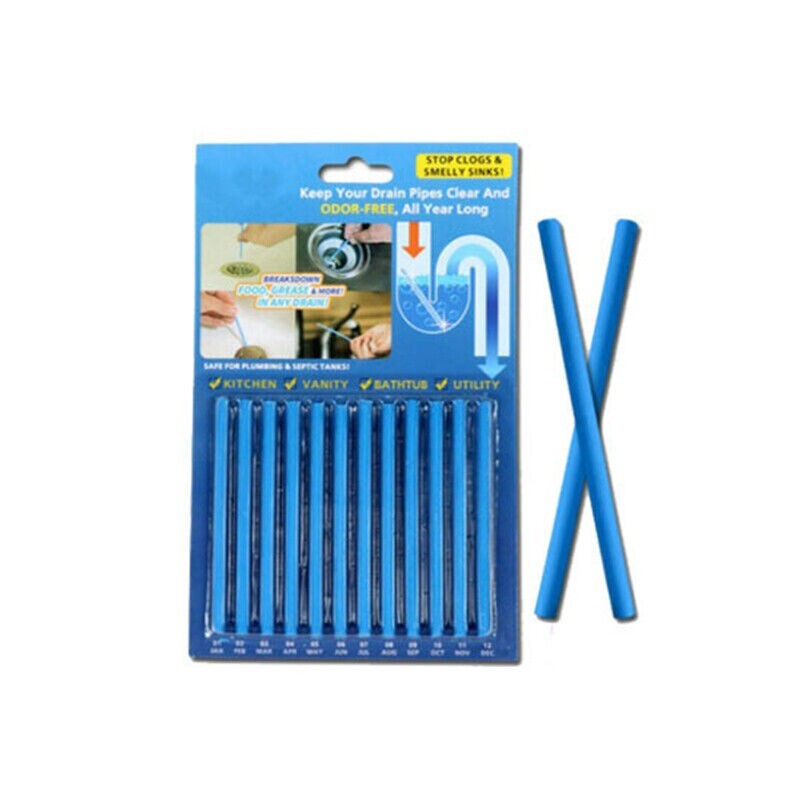 Sani Sticks As Seen on TV Drain Pipes Cleaner and Deodorizer Unscented US