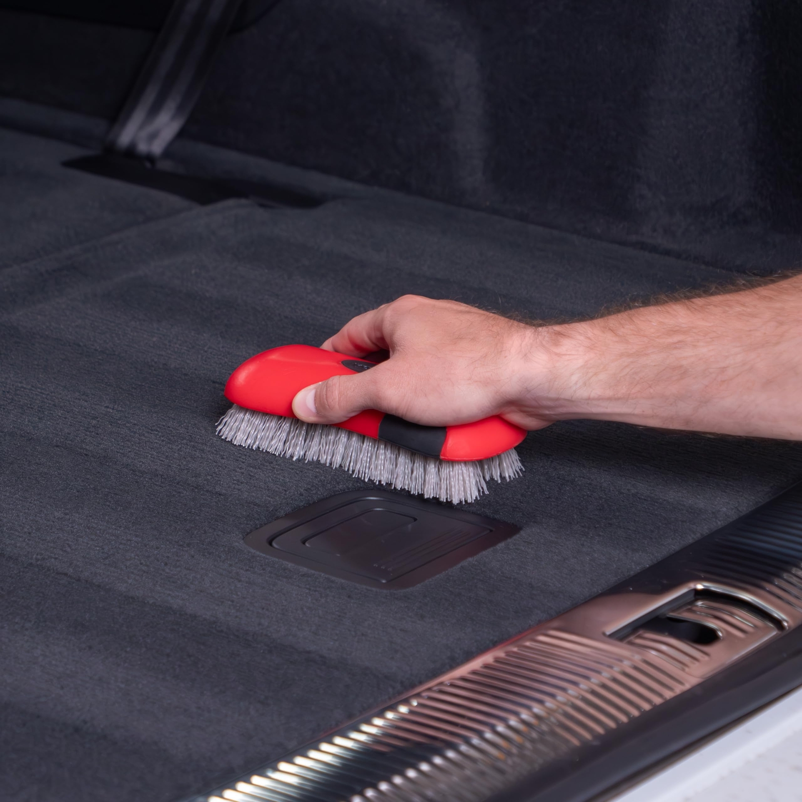 Stiff Bristle Carpet And Upholstery Cleaning Scrub Brush For Automotive Home Cou