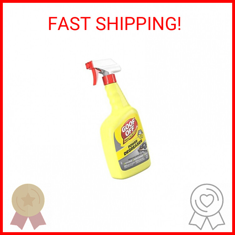 Goof Off Power Cleaner and Degreaser for Mechanics– 32 oz. Trigger Spray Bottle