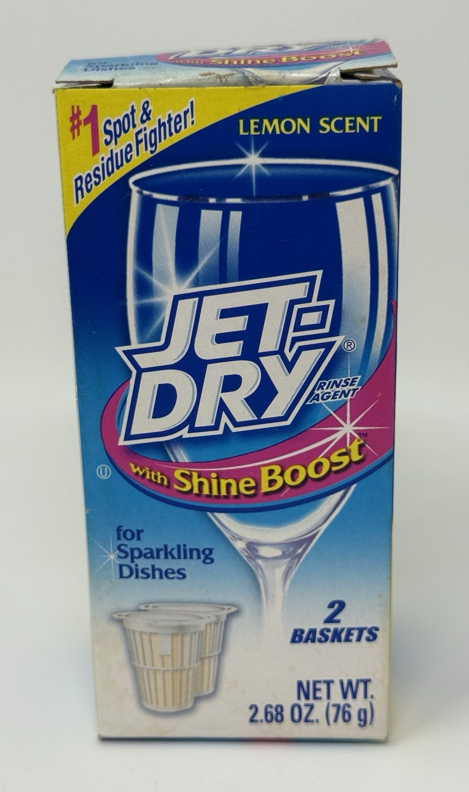 Jet Dry Rinse Agent Shine Boost Lemon Scent Dishwasher 2004 – ONLY ONE BASKET