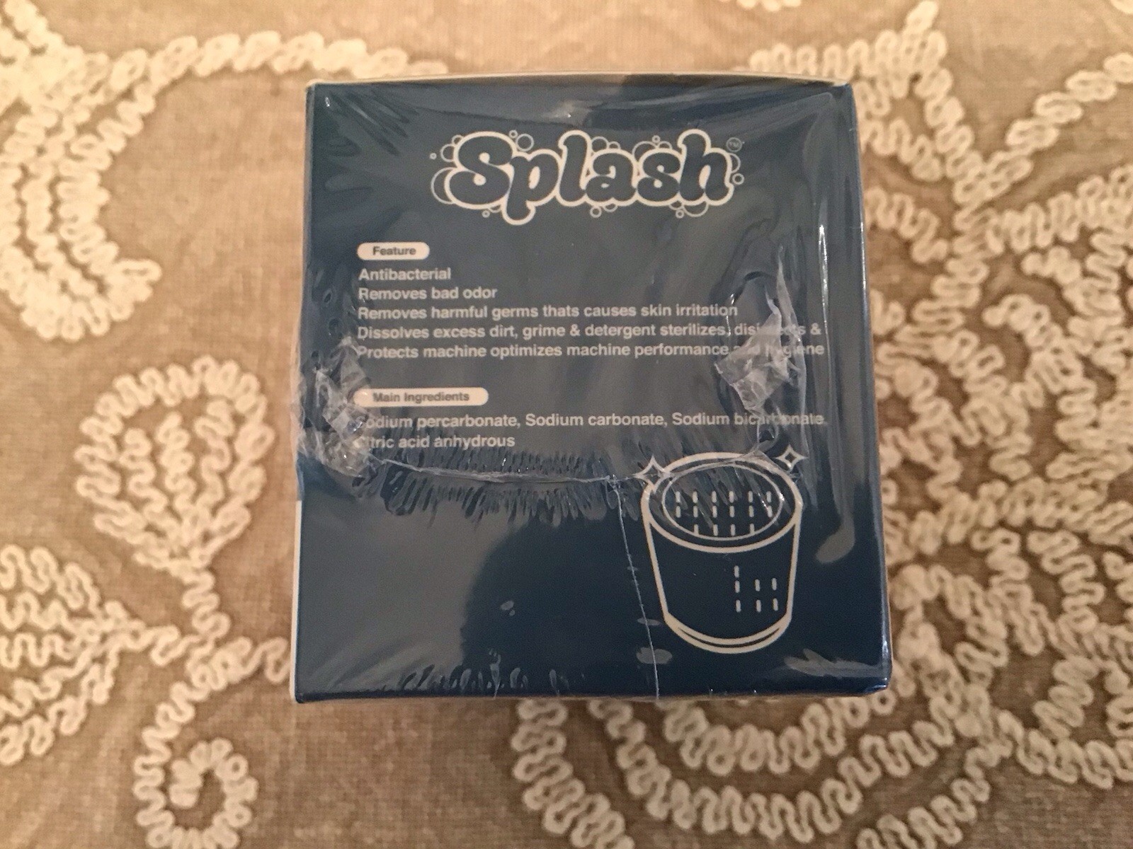 New Sealed SPLASH Spotless Eco-Friendly Washing Machine Cleaner, 6 Tablets