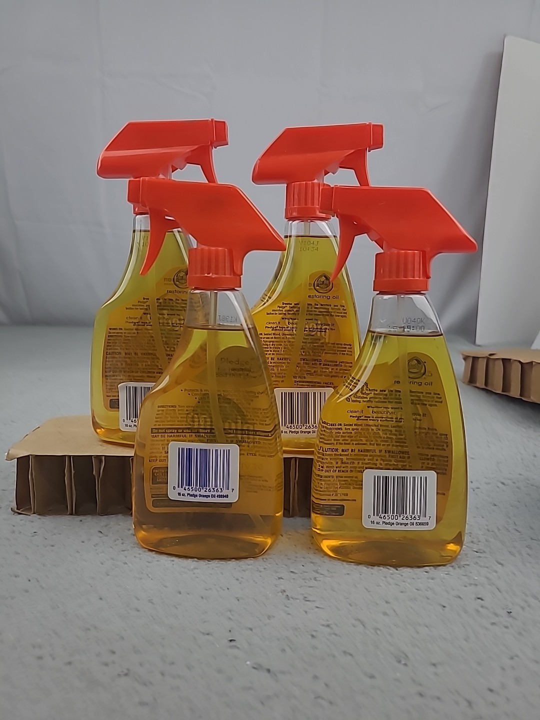 4x Orange Pledge Revive It Restoring Oil Spray 16 oz ea SC Johnson