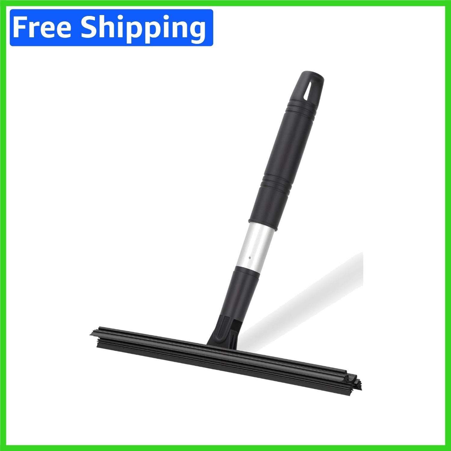 11.8” Triple-Blade Shower Squeegee – Streak-Free Wiper Design for Glass & Tile