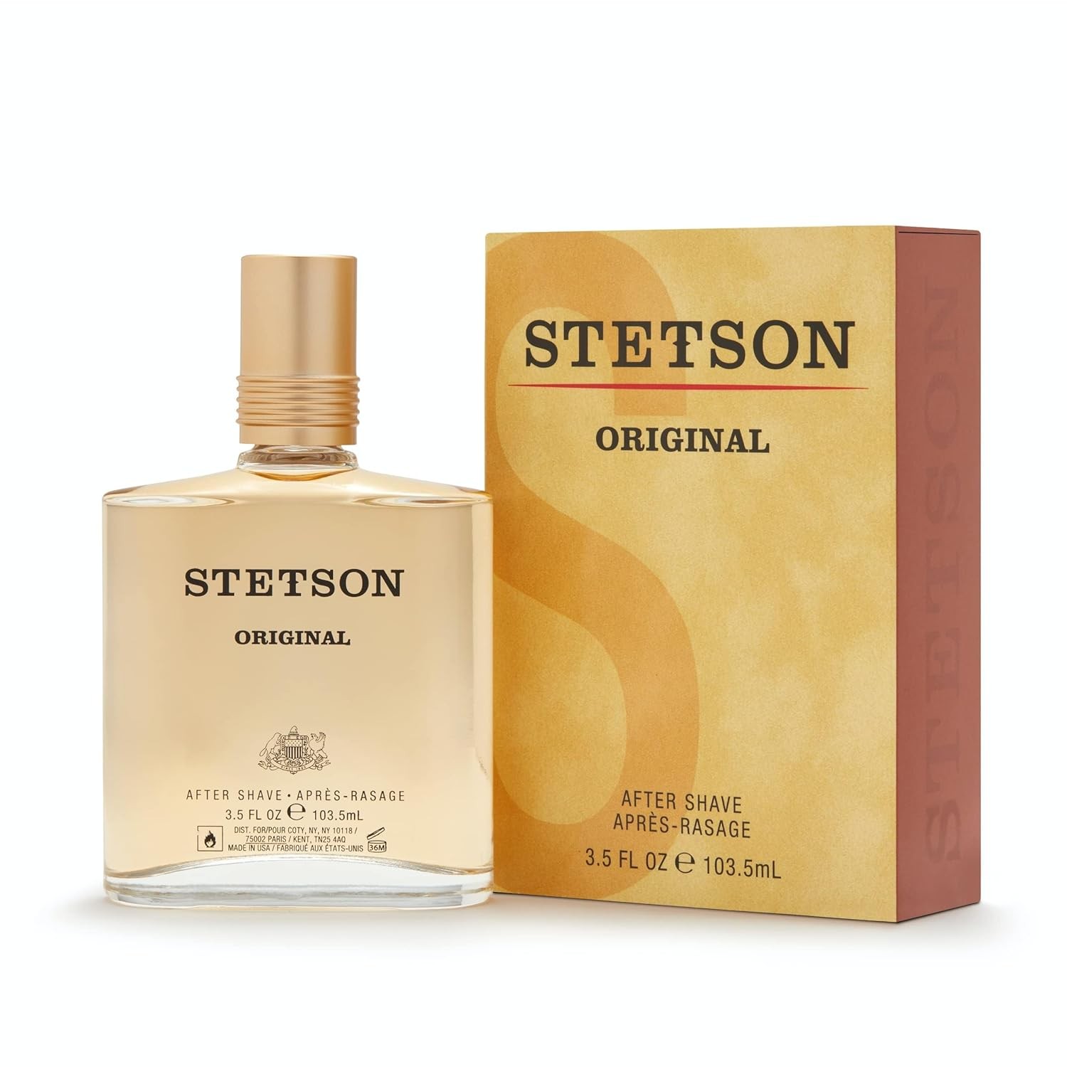 Stetson Original Aftershave – After Shave Splash for Men – Earthy and Woody Ar