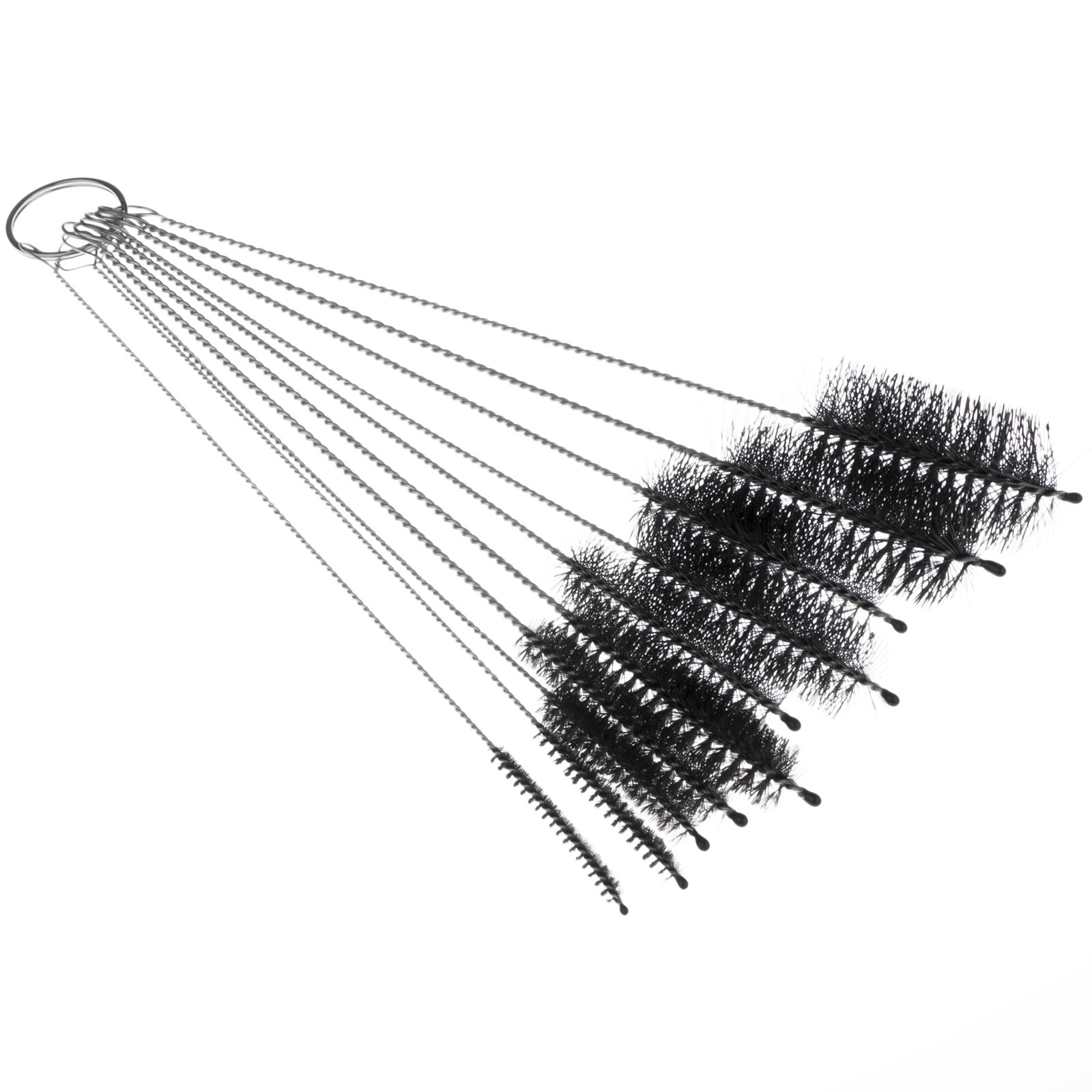 US Nylon Straw Brush Cleaner Bottle Tube Pipe Small Long Cleaning 10Pcs /Set