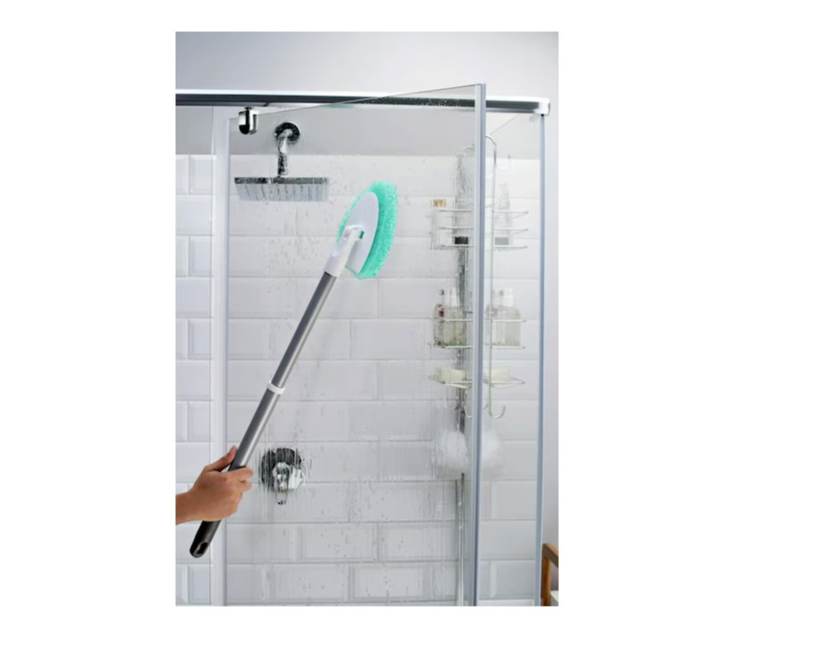 Scotch-Brite Shower Scrubber Poly Fiber Stiff Tile Grout Brush Tub Bathroom New