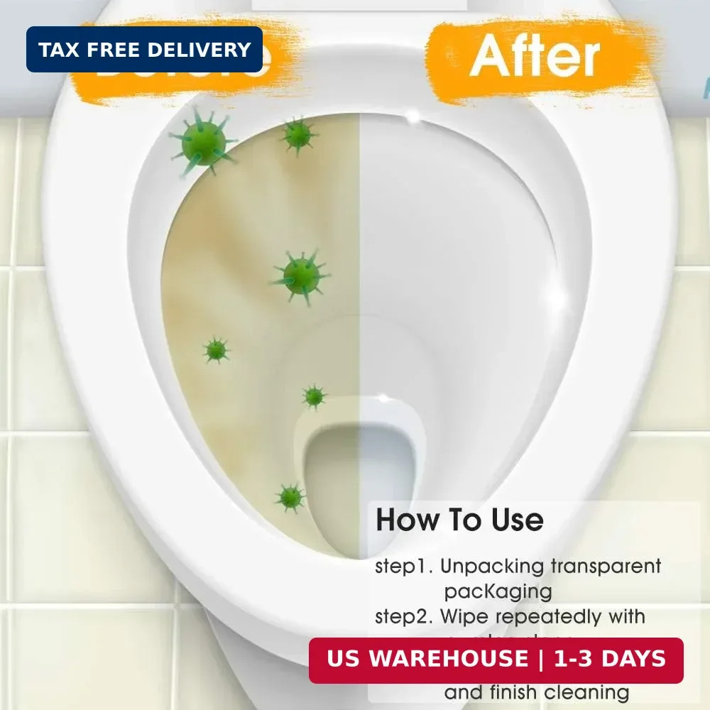 Kadden 2 Pack Pumice Stone Toilet Bowl Cleaner with Handle, Hard Water Ring Remo
