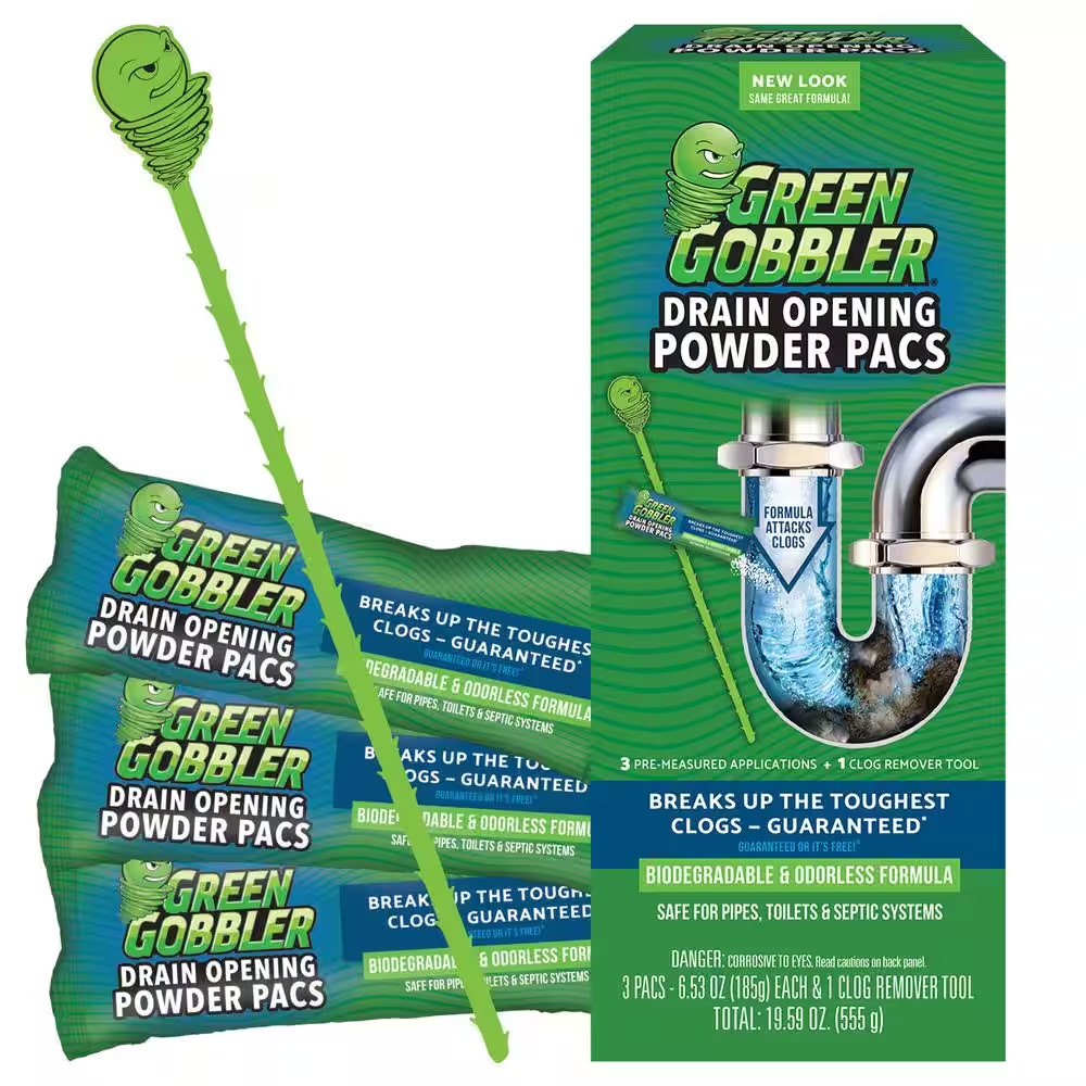 Drain and Toilet Clog Opening Packs with Tool (3-Count)