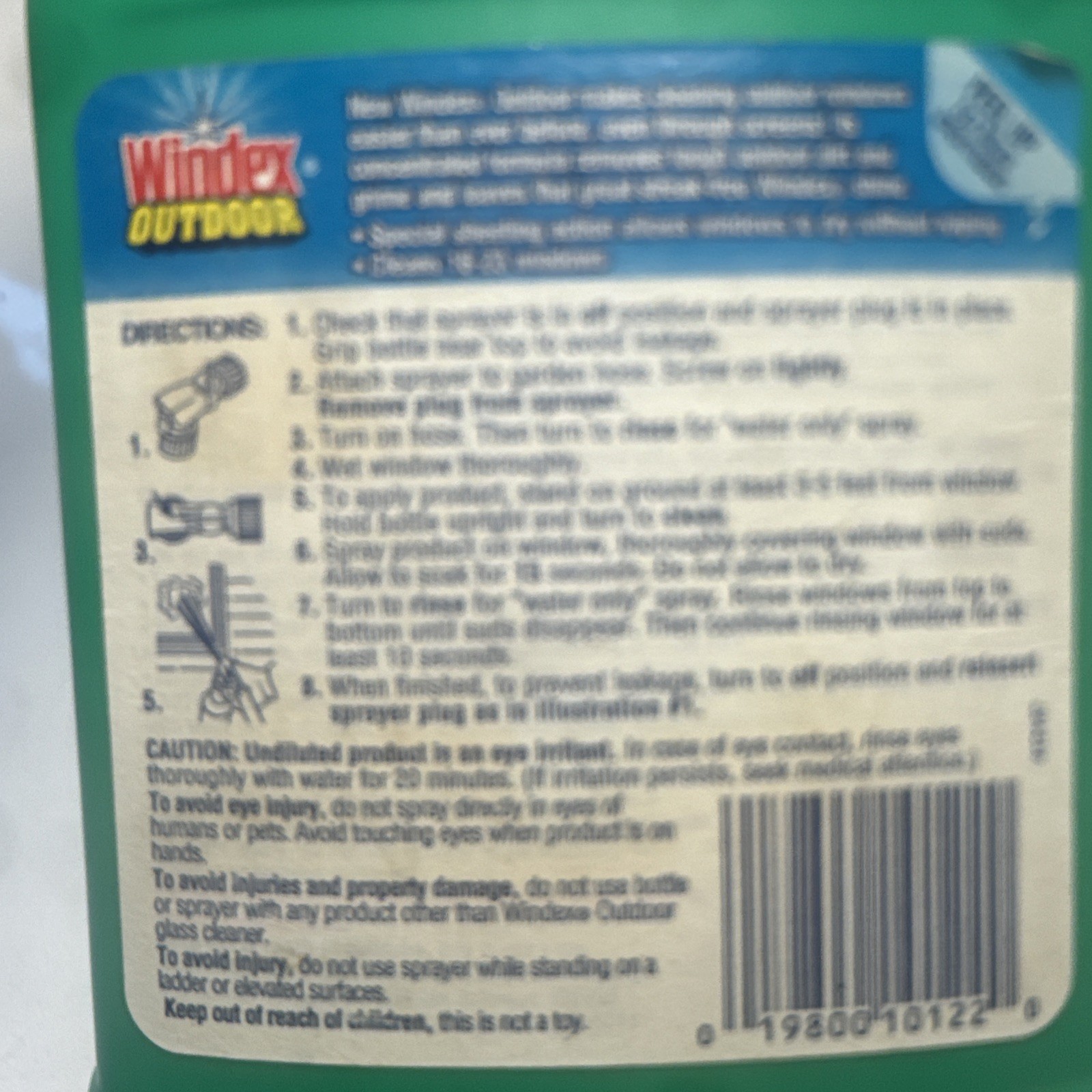Vintage Windex Outdoor Window Glass CleanerConcentrate 32 Oz New Old Stock