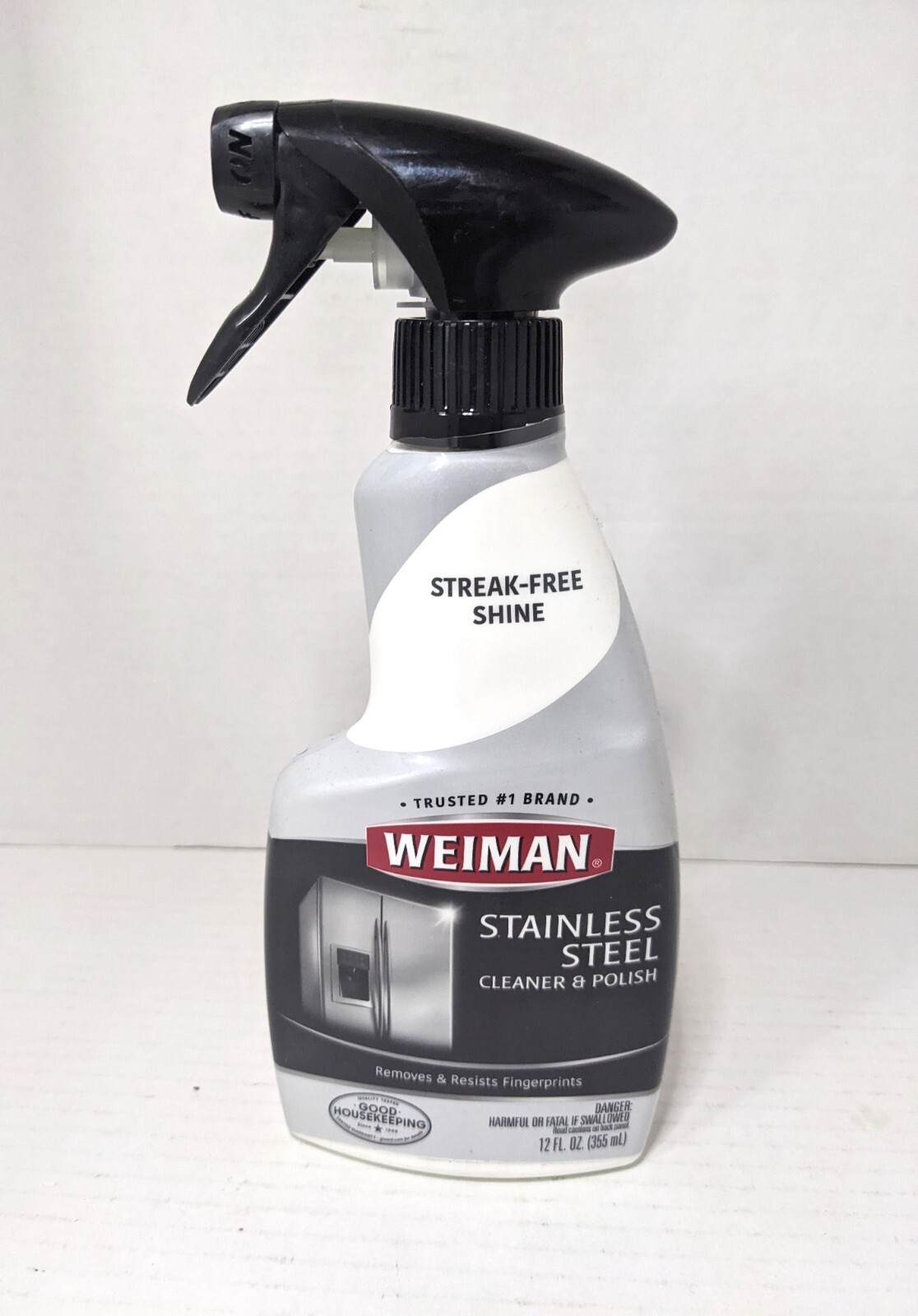 Lot of 3 Weiman Stainless Steel Cleaner and Polish Trigger Spray – 12 FL OZ Each