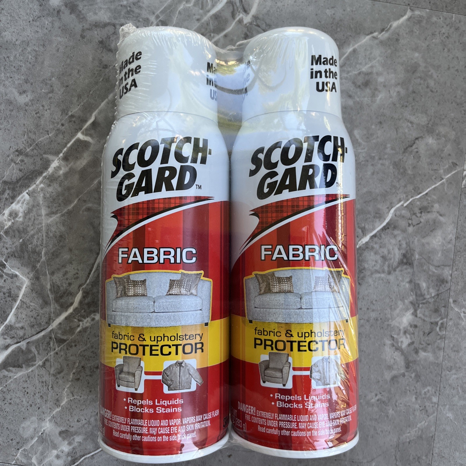Scotchgard original Discontinued Fabric Upholstery Protector 2 Cans 10 oz ea NEW