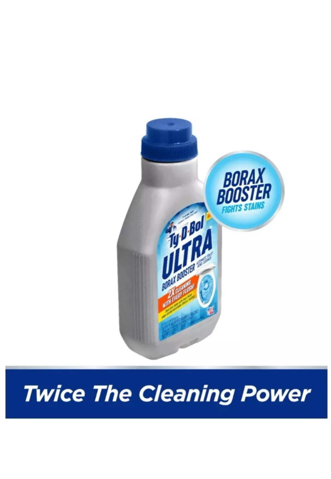 PACK 6 TY-D-BOL BLUE ULTRA BOOSTER IN TANK LIQUID FOR TOILET BOWL 2X CLEANER