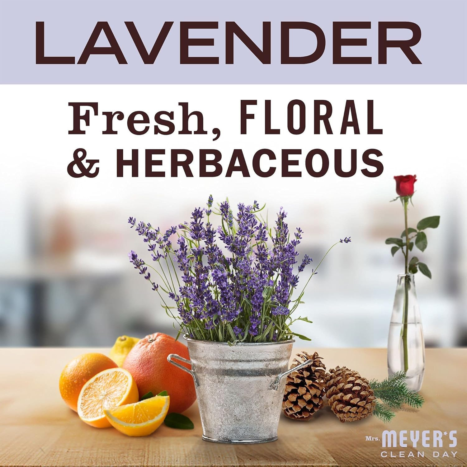 MRS. MEYER’S CLEAN DAY Liquid Dish Soap, Cruelty Free Formula, Lavender Scent…