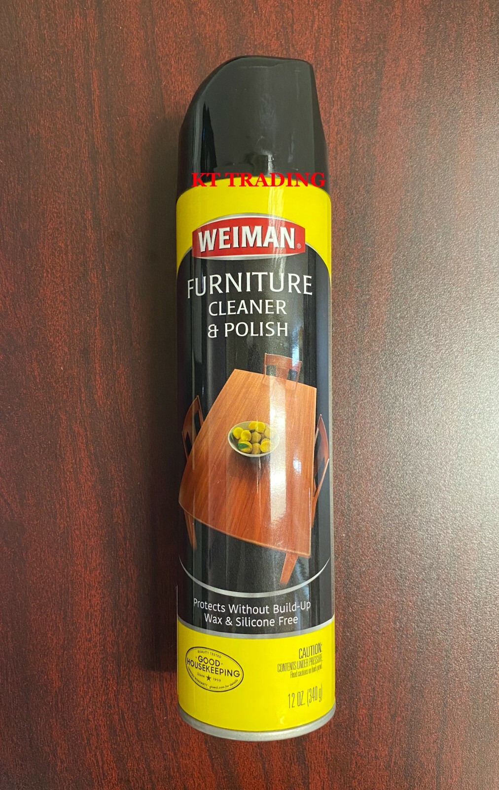 Weiman Furniture Wood Leather Cleaner + Polish Anti Crack Fading UV Shield 12oz