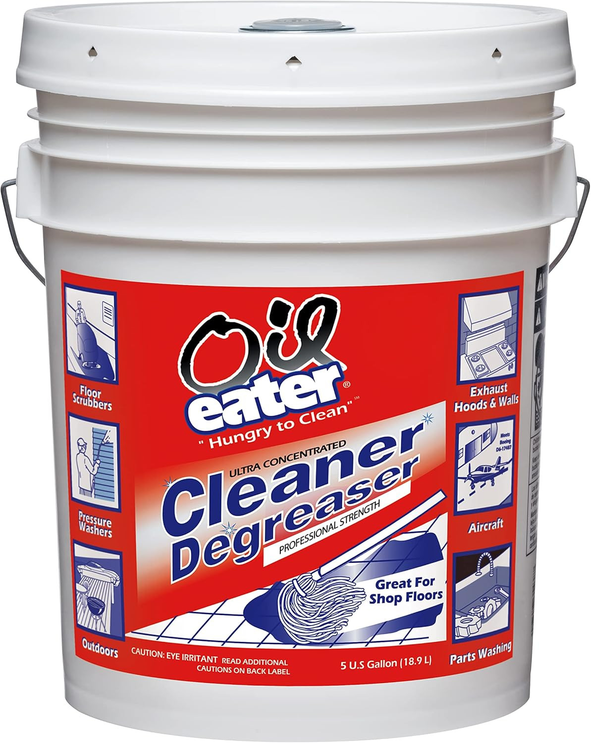 Oil Eater AOD5G35438 Original 5 Gallon Cleaner/Degreaser, Light Yellow, 640 Fl O
