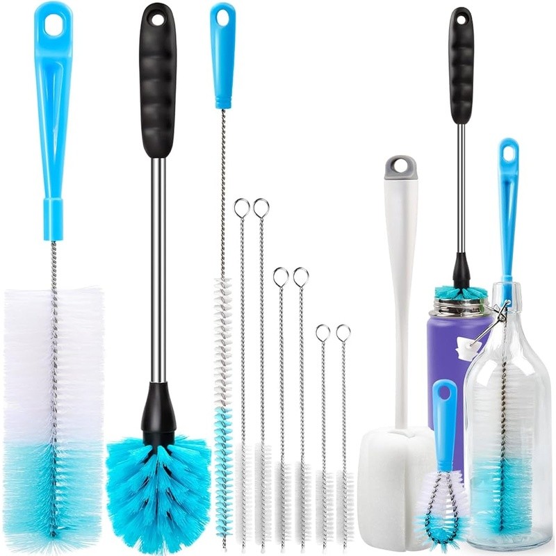 Multi-Purpose Bottle Cleaning Brush Set Wine Beer Sports Bottles Straws New
